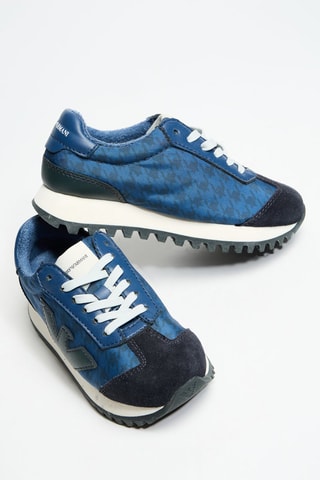 Baskets en cuir - Bleu
