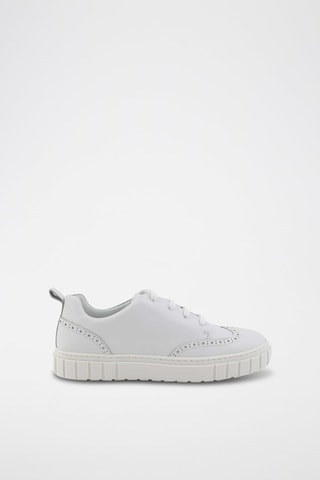 Baskets en cuir de veau - Blanc - Emporio Armani