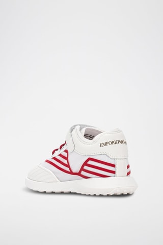 Baskets en cuir - Blanc - Emporio Armani