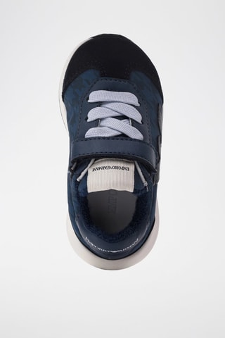 Baskets en cuir de veau - Bleu marine - Emporio Armani