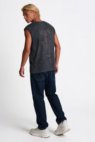Débardeur tie and dye - Noir