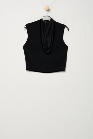 Gilet sans manches à capuche - Noir - Emporio Armani