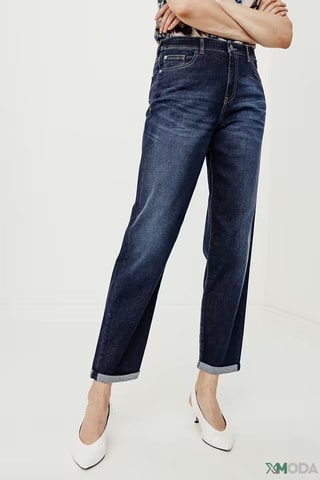 Jeans Hoge Taille - Marineblauw - Emporio Armani