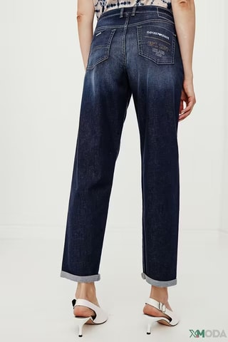 Jeans Hoge Taille - Marineblauw - Emporio Armani