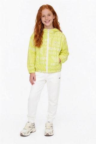 Coupe-vent à capuche - Jaune fluo