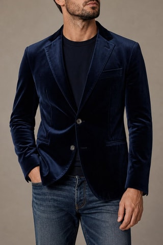 Velours Jasje - Marineblauw - Emporio Armani
