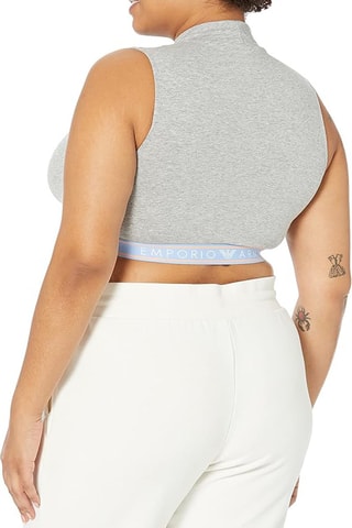 Crop top - Gris jaspeado - Emporio Armani