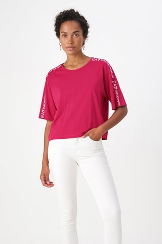 Cropped T-shirt - Roze
