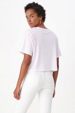Cropped T-shirt - Wit