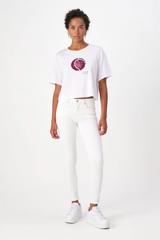 Cropped T-shirt - Wit