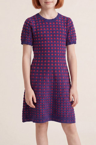 Robe - Indigo et rouge