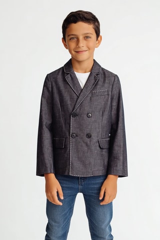 Veste en lin - Gris foncé
