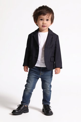 Veste en laine - Bleu marine