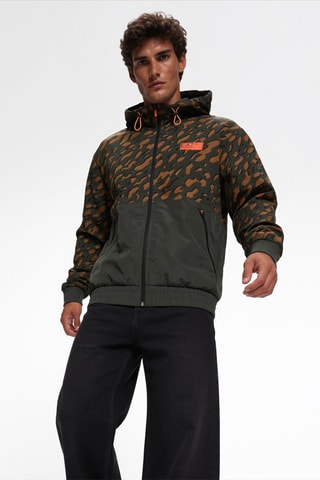 Blouson à capuche - Vert