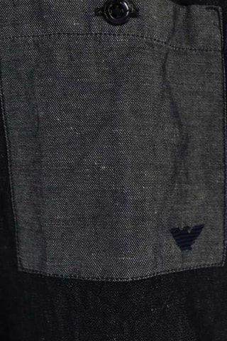 Chemise en lin - Bleu marine - Emporio Armani