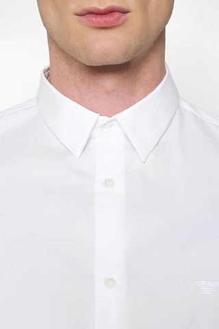 Overhemd Regular Fit - Wit - Emporio Armani