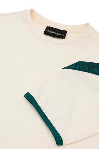 T-shirt - Beige et vert foncé
