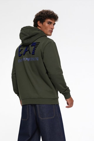Sweat à capuche - Vert foncé