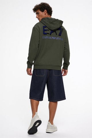 Sweat à capuche - Vert foncé