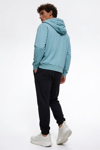 Sweat à capuche et jogging - Bleu clair et noir