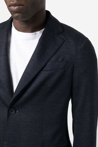 Veste et pantalon en laine - Bleu marine - Emporio Armani