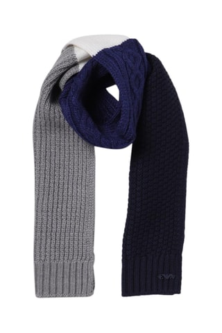 Bonnet et écharpe en laine - Bleu marine - Emporio Armani