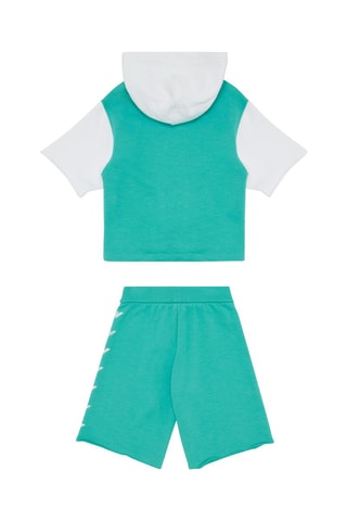 Sweat à capuche et short - Vert clair