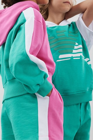 Sweat à capuche et short - Vert clair
