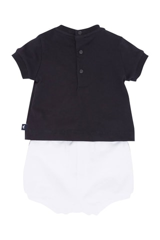 T-shirt et short - Bleu marine et blanc
