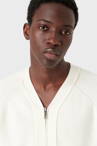 Gilet en laine vierge - Ecru