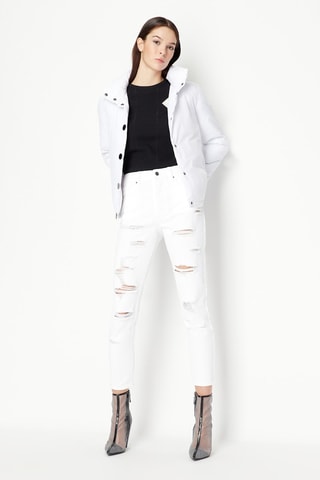 Anorak con capucha - Blanco