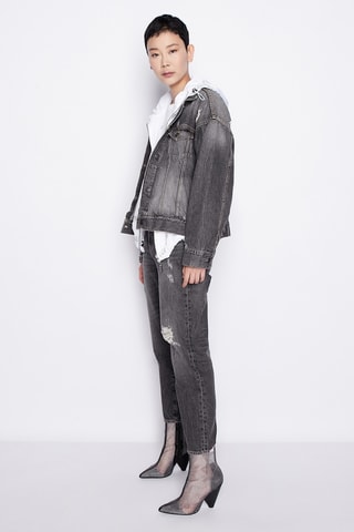 Chaqueta reversible con capucha - Blanco
