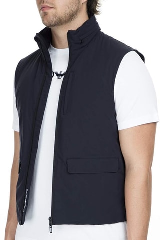 Veste sans manches à capuche - Bleu marine