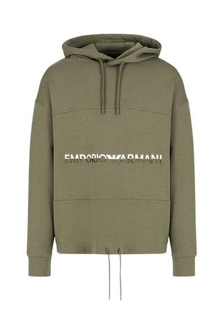 Sweat à capuche - Vert olive