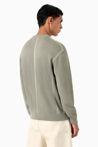 Pull en laine vierge - Kaki