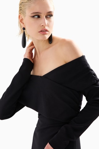 Robe midi - Noir