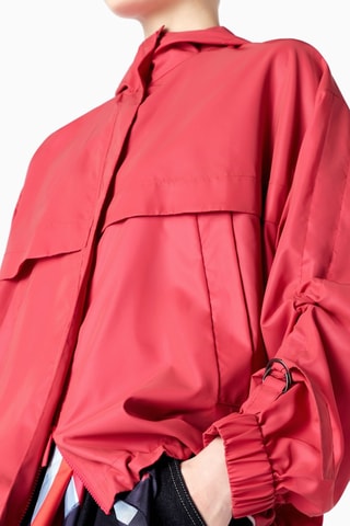 Impermeable con capucha - Rojo