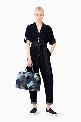 Combinaison en jean - Noir