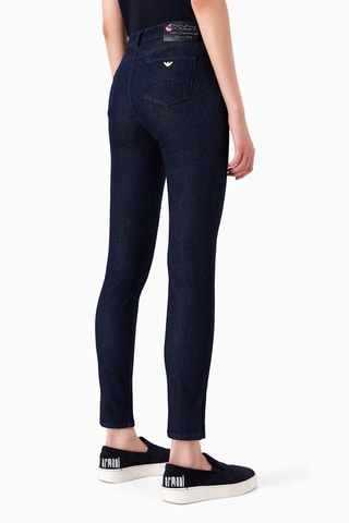 Jean taille haute - Bleu marine
