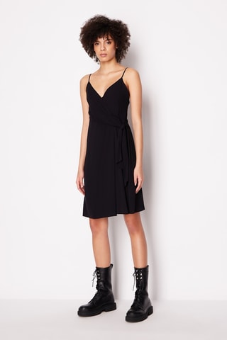 Robe portefeuille - Noir