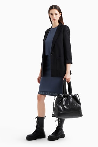 Vestido recto - Azul marino