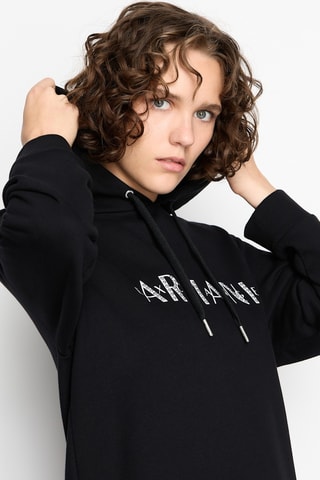 Robe sweat à capuche - Noir
