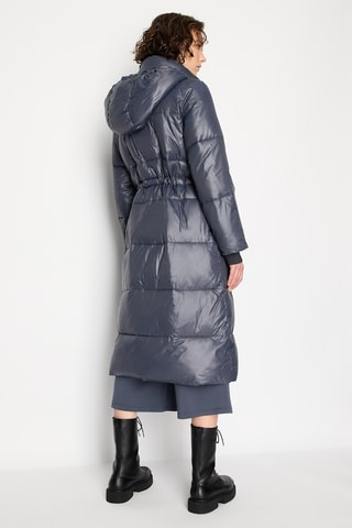Anorak largo con capucha - Gris