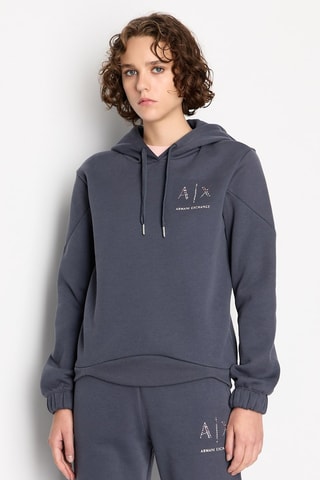Sweat à capuche - Bleu cobalt