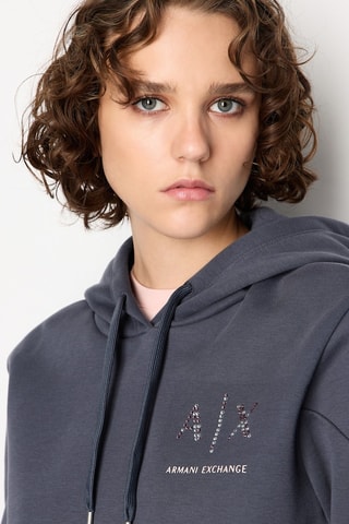 Sweat à capuche - Bleu cobalt