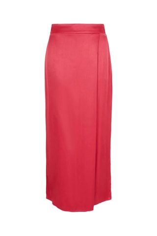 Jupe-culotte taille haute - Rouge