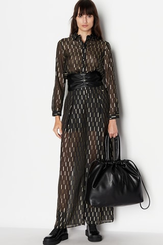 Pantalon taille haute - Noir