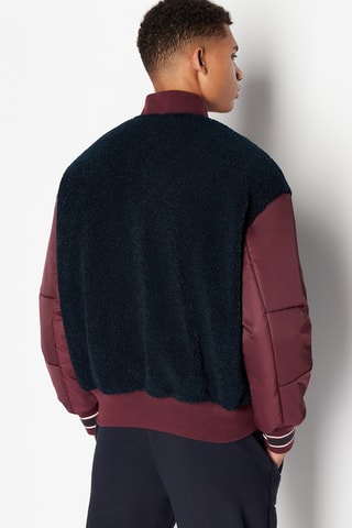 Veste réversible - Noir et bordeaux
