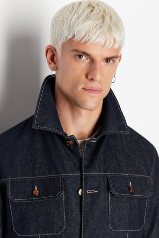 Veste en jean - Bleu marine