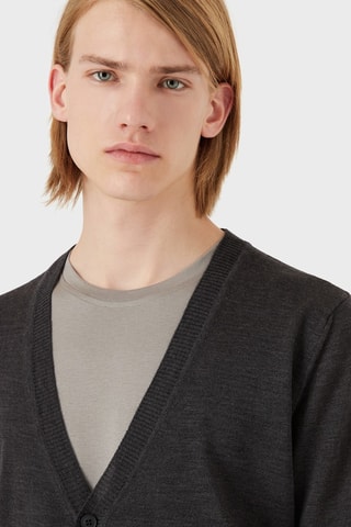 Gilet en laine vierge - Noir